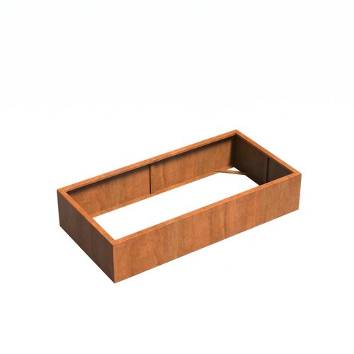 ADEZZ Korito Carrez iz jekla Corten - pravokotno / brez dna - 200 x 100 x 40 cm Cene