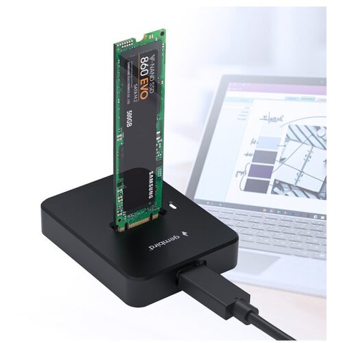 Gembird Postolje za M.2 SATA & NVME SSD drive docking station, black Type-C, DD-U3M2 Cijene