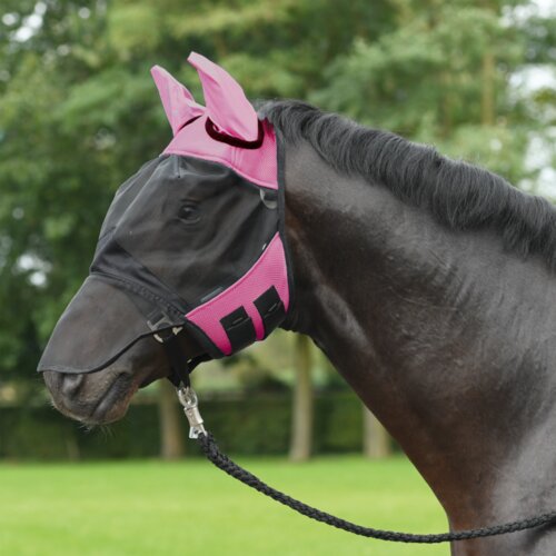 Busse Maska proti insektom FLY COVER PRO, roza/črno - Pony Cene