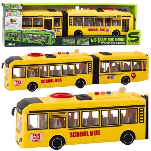  Zglobni školski autobus Otvaranje vrata Svjetla Zvuci Žuto 1:16 Cene