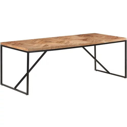 vidaXL Jedilna miza 200x90x76 cm trden akacijev in mangov les