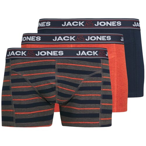 Jack & Jones Boksarice 'JACJOHN' mornarska / pegasto siva / večbarvno oranžna / bela Cene