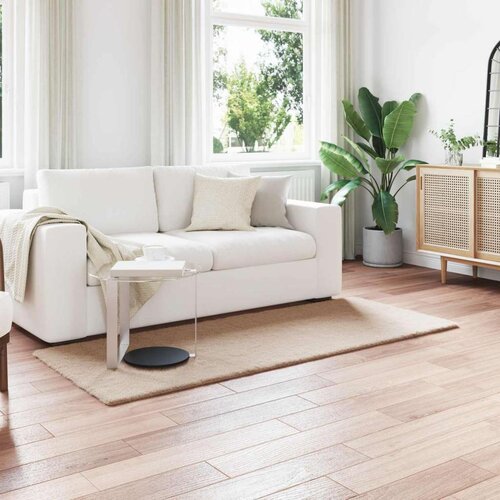  Faux Rabbit Fur Rug Olite Sivo-smeđa 100 x 200 cm Poliester Cene