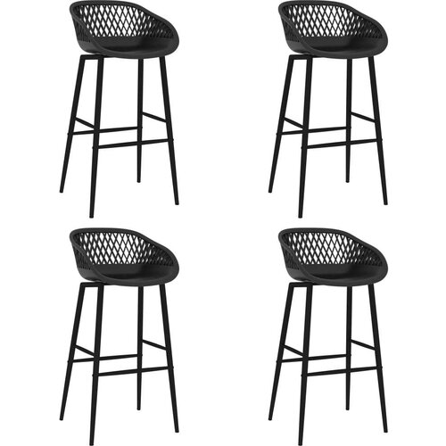  Barski stoli 4 kosi črni, (20700961) Cene