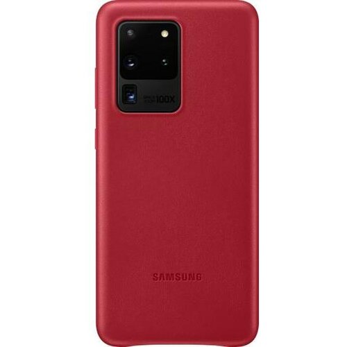 Samsung original usnjen ovitek ef-vg988lre za galaxy s20 ultra - zaščita zadnjega dela - rdeč Cene
