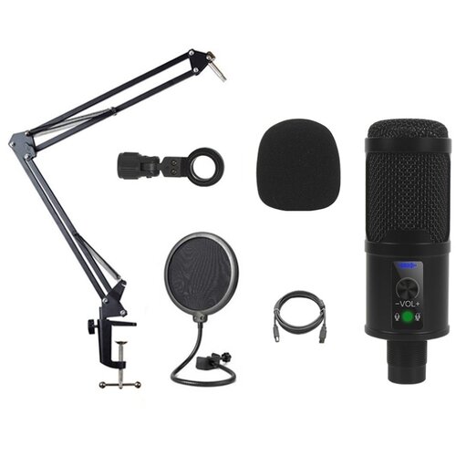 INF USB kondenzatorski mikrofon komplet &ndash; vklopi in snemaj za pretakanje, (5000292074) Cene