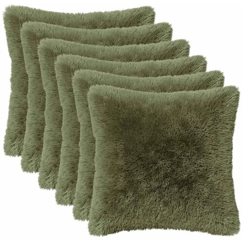  Jastuk s jastukom HEERLEN 6 kom. Zelena PV flis - Zelena 40 x 40 cm 6 Cijene