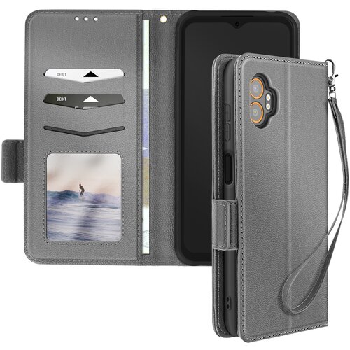 AVIZAR Ohišje za Galaxy XCover 7 Pro z zapestnim trakom za denarnico, Siva, (5000016334) Cene
