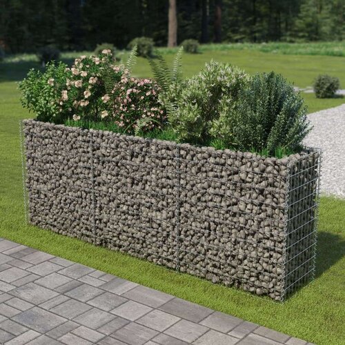  Gabionska sadilica od pocinčanog čelika 270 x 50 x 100 cm Cene