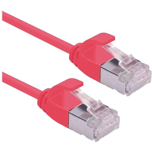 Roline u/ftp datacenter patch kabel Cat.6A (razred ea), lsoh, tanek, rdeč, 0,15 m 21153310 RJ45 omrežni kabel CAT6a u/ftp 0.15 m rdeča 1 kos, (20630741) Cene