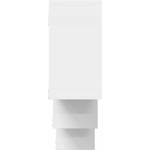  Zidna polica bijela 159x18x66 cm od konstruiranog drva Slike