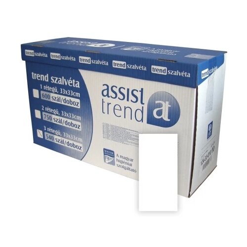 Assist Trend Trend salveta bela 33x33cm 600/1 1sl (karton) ( 124-001-13810 ) Cene