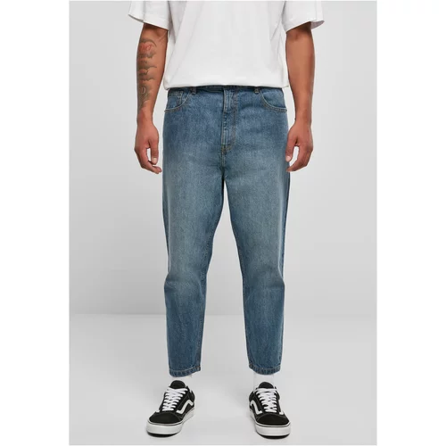 UC Men Cropped Tapered Jeans middeepblue