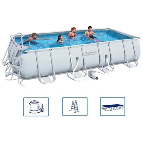 Bestway Bazen sa čeličnim ramom 549 cm x 274 cm x 122 cm Slike