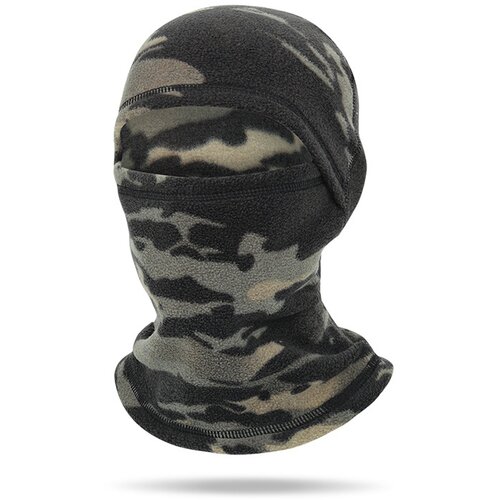 INF Kolesarska balaclava iz flisa - odporna na veter in topla Black+Green, (21540279) Cene