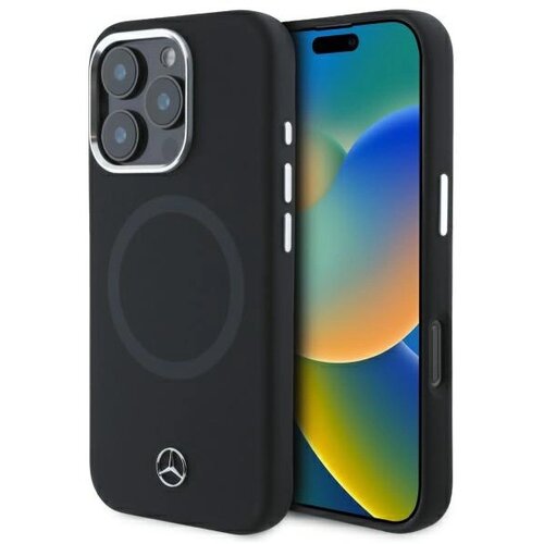 Mercedes-Benz MERCEDES OVITEK SILIKONSKI TONAL LOGO ZA MAGSAFE ZA IPHONE 16 PRO MAX ČRN, (21896188) Cene