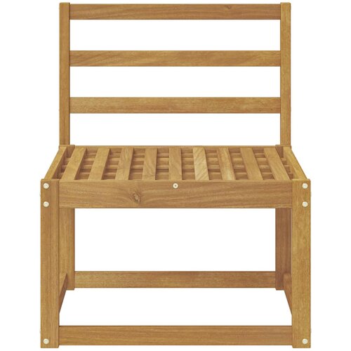  Srednja sofa za van Čvrsto drvo akacije Bijela 59 x 63 x 73 cm Slike