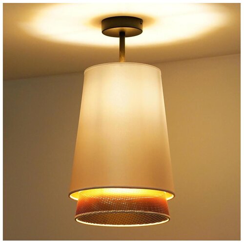  Duolla - plafonski luster BELL SHINY 1xE27/15W/230V prečnik 25 cm bela/bakarna Cene