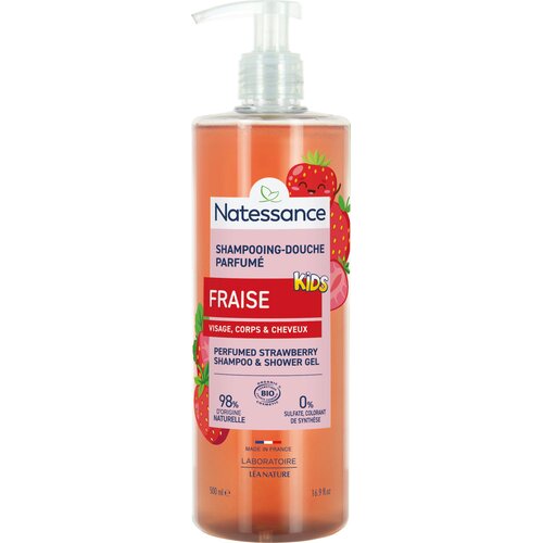 Natessance Kids 3v1 &scaron;ampon in gel za umivanje - jagoda Cene