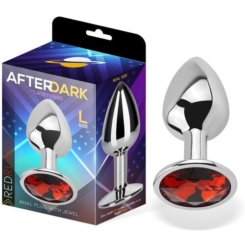 Afterdark analni čep red rubby (l) Cene