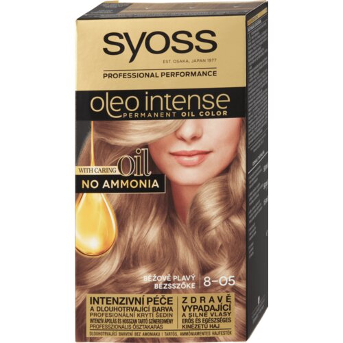 Syoss oleo Intense Farba za kosu, Beige Blonde 8-05 Slike
