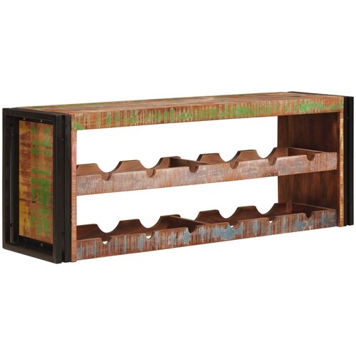  Stalak za vino Smeđa 120 x 45 x 33 cm Čvrsto reciklirano drvo Cijene