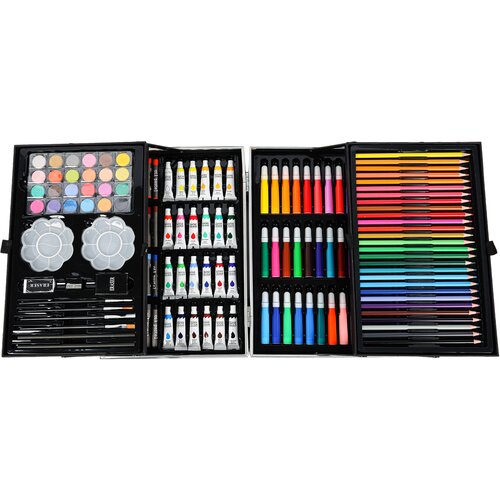 Aga4Kids Set za slikanje u koferu 145 kom MR1489 - pink Slike