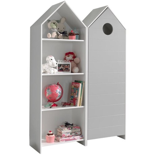 Vipack Bijela/svijetlo siva otvorena dječja garderoba 115x171,5 cm CASAMI &amp;ndash; Slike