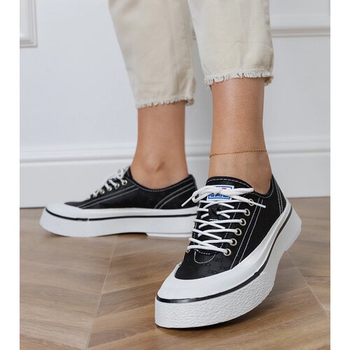 Gemre Black women's platform sneakers Greta Cene