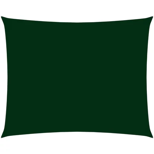 vidaXL Senčno jadro oksford blago pravokotno 4x5 m temno zeleno, (20965111)