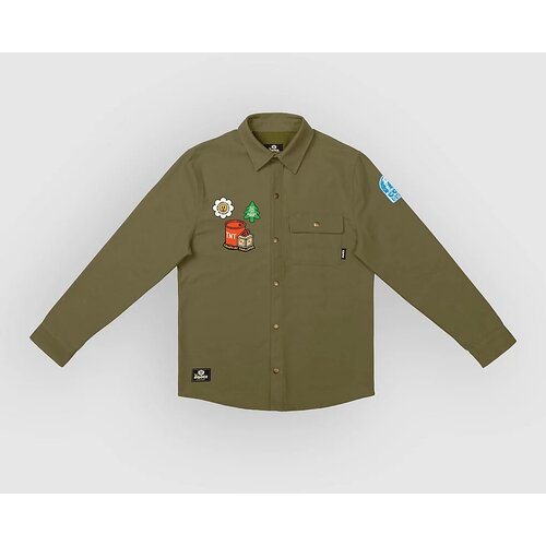The Dudes Campfire Shirt olive branch Slike