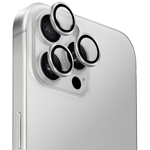 Uniq SZKŁO HARTOWANE OPTIX ALUMINIUM CAMERA LENS PROTECTOR NA APARAT TELEFONU Z APLIKATOREM DO IPHONE 16 PRO / 16 PRO MAX - SREBRNE, (21911381) Slike