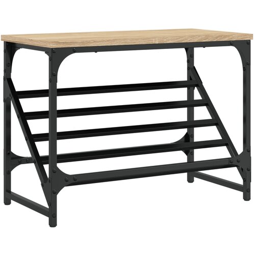 Maison Chic Regal za čevlje - Polica za čevlje sonoma hrast 60x30x45 cm inženirski les, (21777224) Slike
