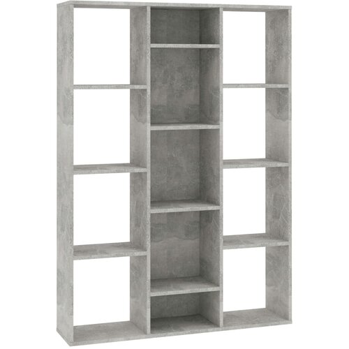 Maison Chic Knjižna omara - Knjižni regal betonsko siva 100x24x140 cm iverna plo&amp;scaron;ča, (21725026) Slike