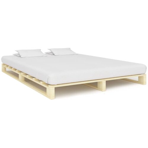 The Living Store Posteljni okvir iz palet trdna borovina 180x200 cm - Posteljni Okvir, (21490185) Slike