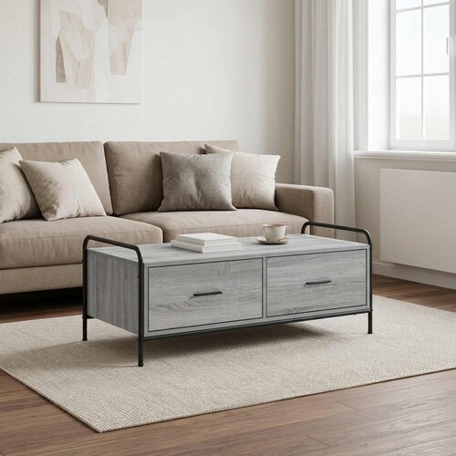  Stolić za kavu Siva Sonoma 99,5 x 49 x 41 cm Konstruirano drvo Slike