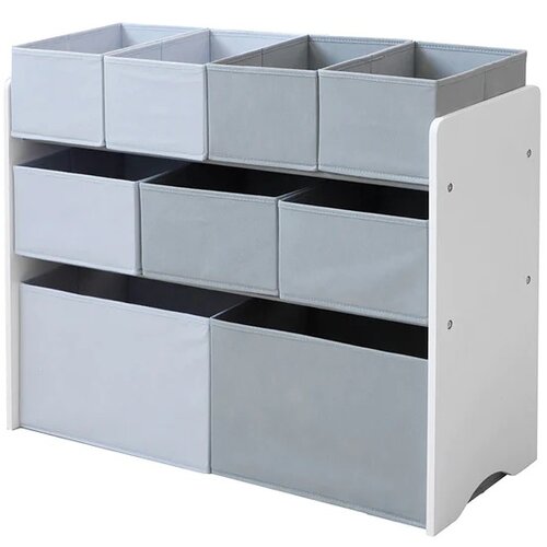Kinder Home Organizator za igračke belo-sivi Slike