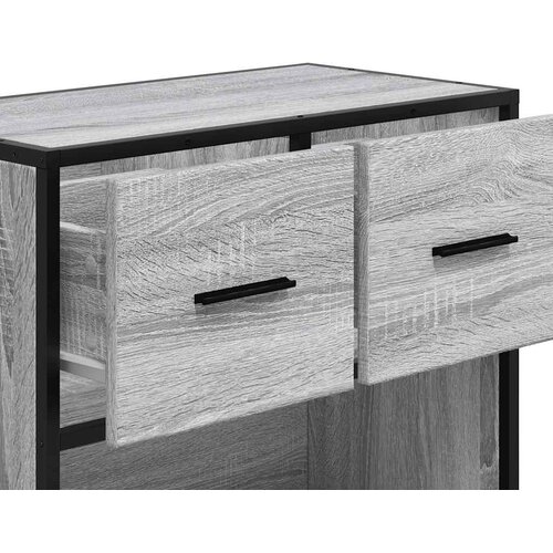 Maison Chic Noćni ormarić Sivi Sonoma 60x31x60 cm Konstruirano drvo i metal Slike
