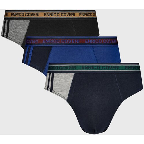 Enrico Coveri 3PACK Muške gaće Cobalt Cijene