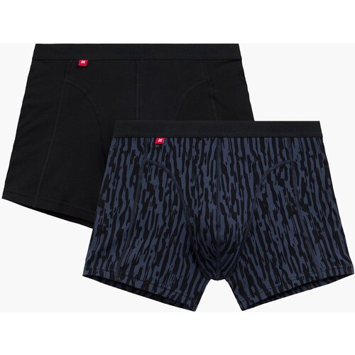 Atlantic Men&amp;#039;s boxers Comfort 2Pack - black/graphite Slike