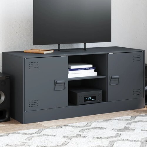 vidaXL TV omarica antracitna 99x39x44 cm jeklo Cene