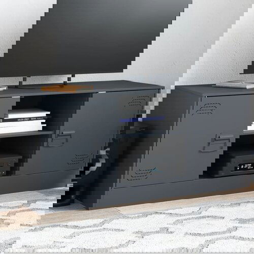 VidaXL TV ormarić antracit 99 x 39 x 44 cm čelični Slike