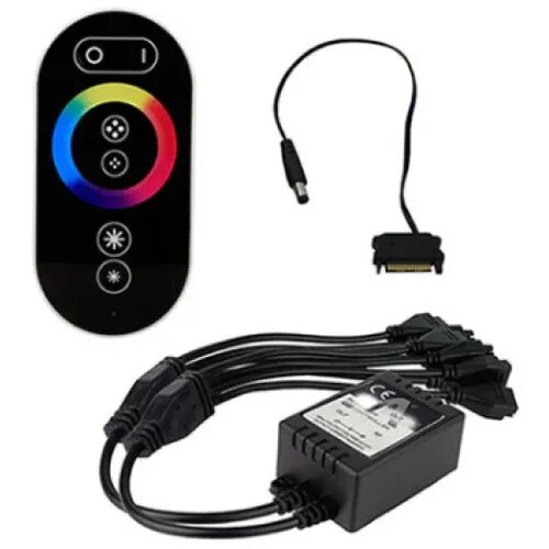 Rampage fc-ph-qhoh sata kontroler ventilatora 5 kanalni rgb lighting Slike
