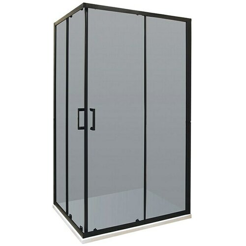 AQUAART Kutna tu&amp;scaron; kabina Black (D x &amp;Scaron; x V: 70 x 90 x 195 cm, Debljina: 6 mm, Crne boje) Slike