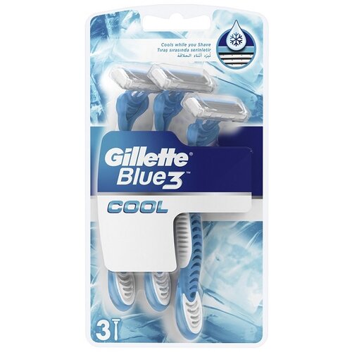 Gillette Blue 3 Cool muški brijač 3kom Slike