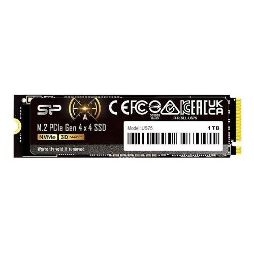 Silicon Power COMPUTER &amp;amp; COMMUNICAT SILICON POWER US75/SSD/1 TB/PCIe 4.0 x4 (NVMe) SP01KGBP44US7505 Slike