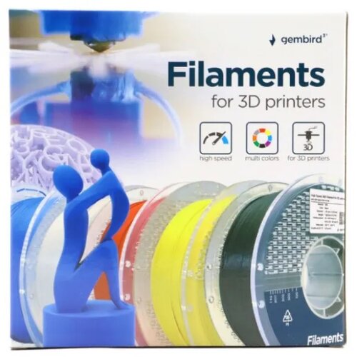 Gembird 3DP-ABS1.75HY-01-R abs filament velike brzine za 3D štampač 1.75mm, kotur 1KG red Cene
