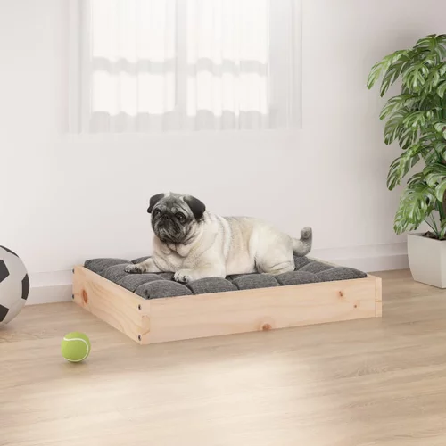  krevet za pse sivi 61,5x49x9 cm od masivne borovine