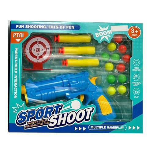  Set blaster plavo-žuti sa metom ( 1008687 ) Slike