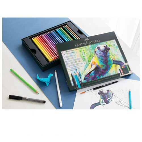  SET ALBRECHT D&amp;Uuml;RER &amp;amp; PITT ARTIST PEN PK37 FABER CASTELL 217553 SORTIRANO Slike